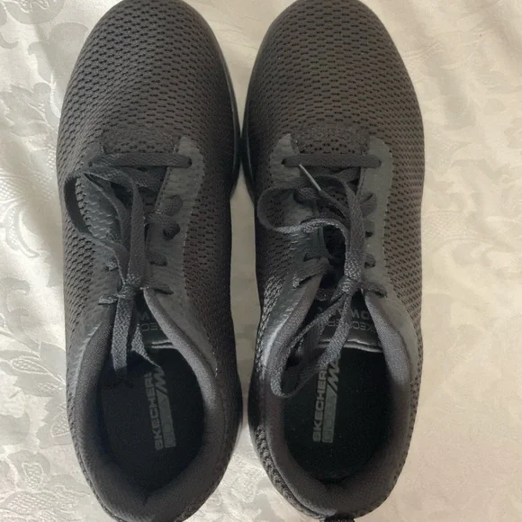 Skechers Go Walk Goga Max Gen5 Lace Up Shoes 15601 Black Womens Size 8 - Picture 5 of 6